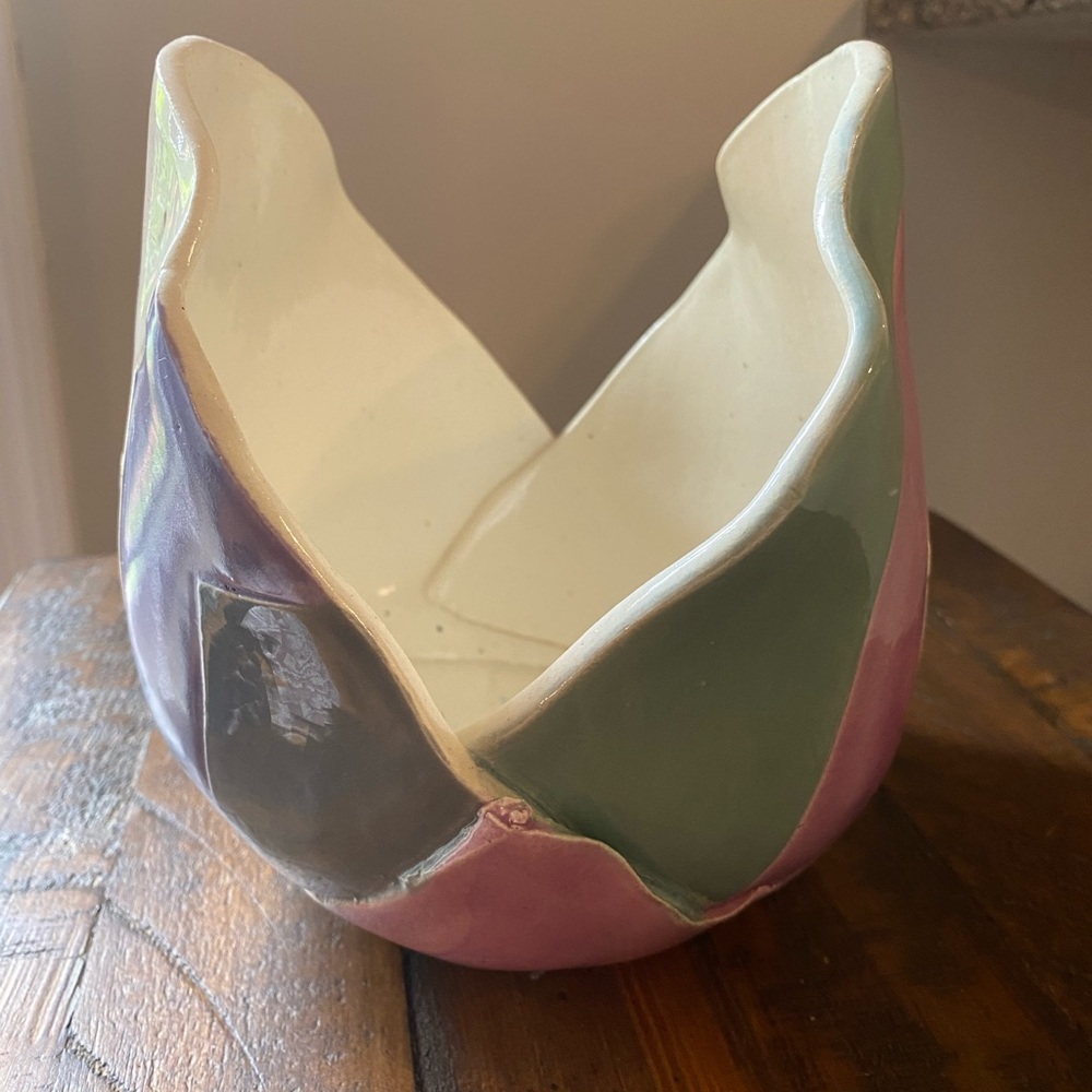 Vintage 1989 Barbara Demery pottery vase